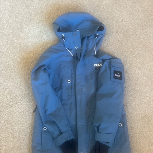 DOPE Blue Hooded Jacket - Picture 3 of 14